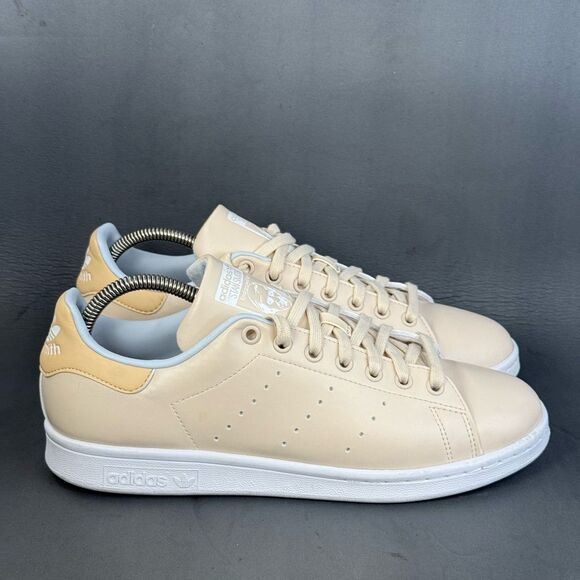 adidas STAN SMITH 'HALO IVORY' athletic sneaker shoes womens size 10 - Picture 1 of 8